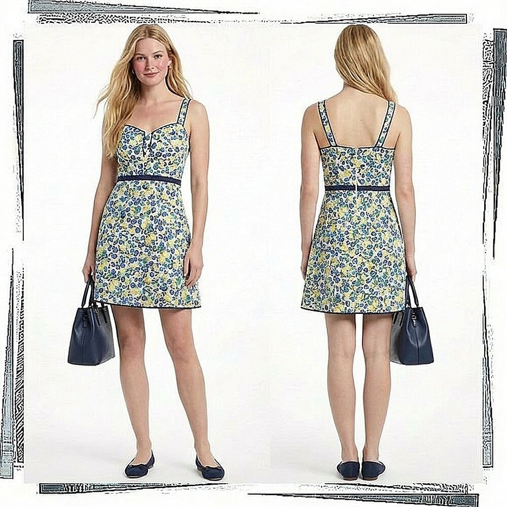 Bright and Cheery Fit & Flare Dress (S) by Brooklyn Industries
